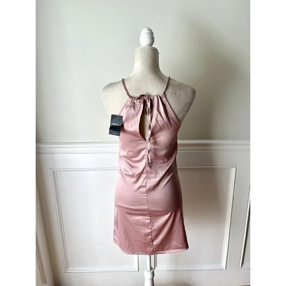 Forever 21 NWT Satiny Slip Dress Pink XS - Picture 3 of 4
